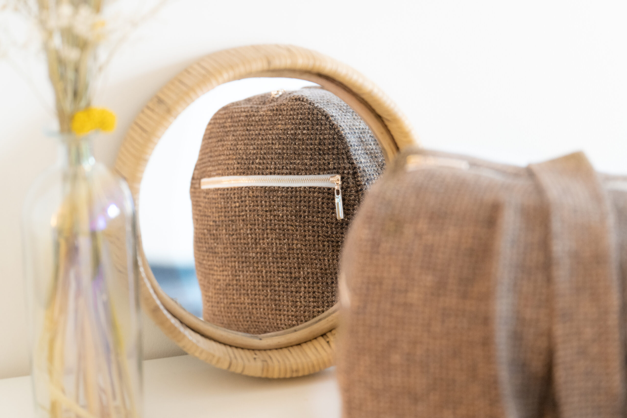 Sac week end - lainage couture beige – Image 3