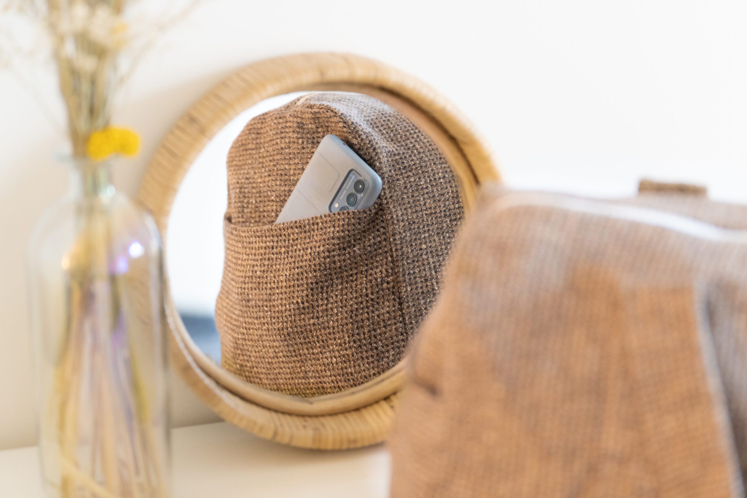 Sac week end - lainage couture beige – Image 6