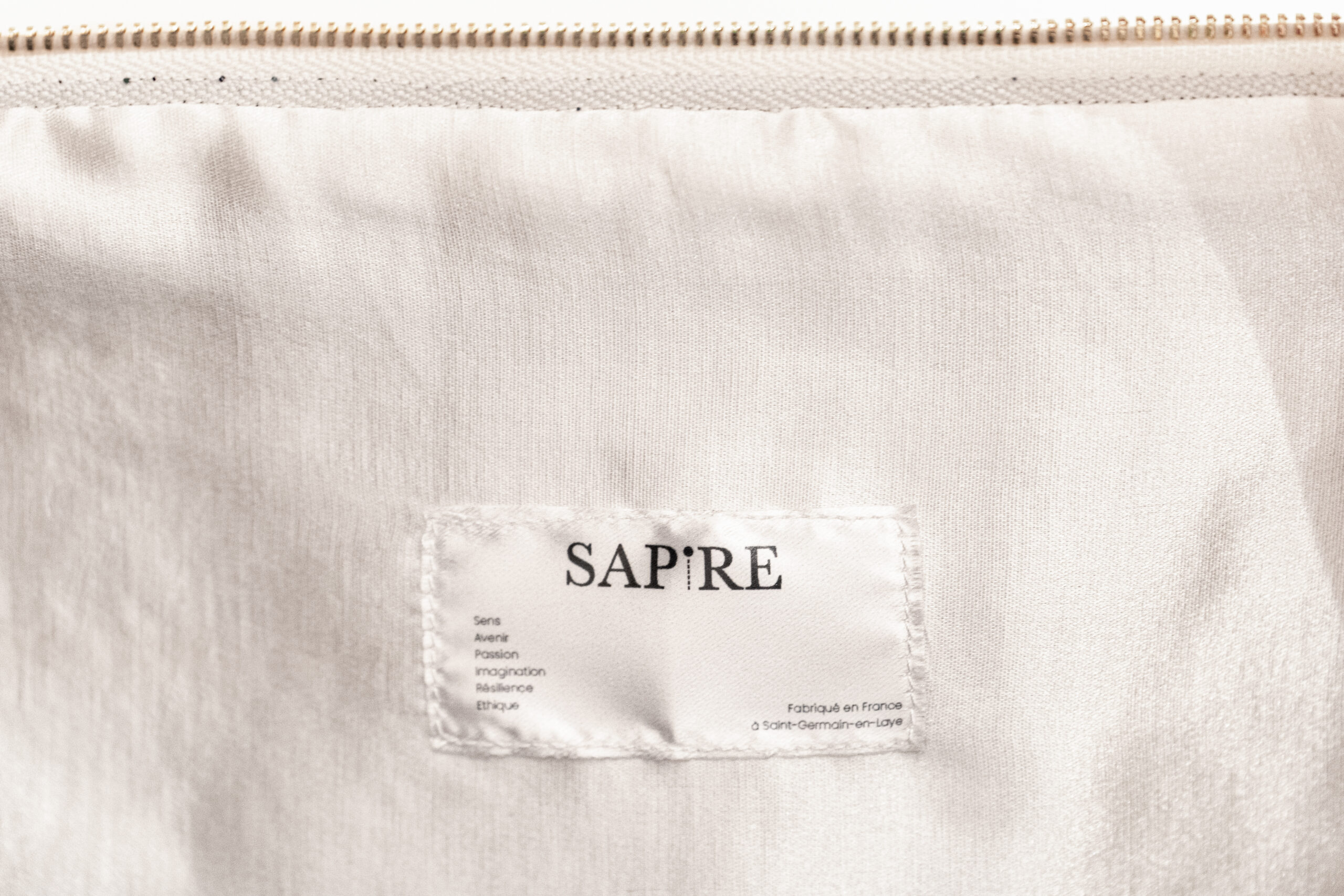 Sac week end - lainage couture beige – Image 7