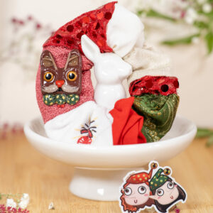 Coffret Evelyne + Pins Chat Renne