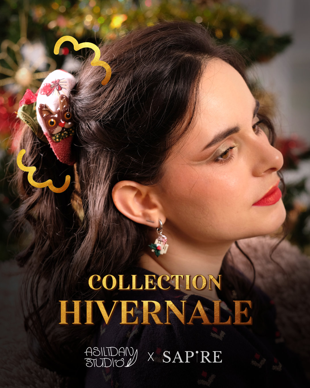 Coffret Evelyne + Pins Chat Renne – Image 2