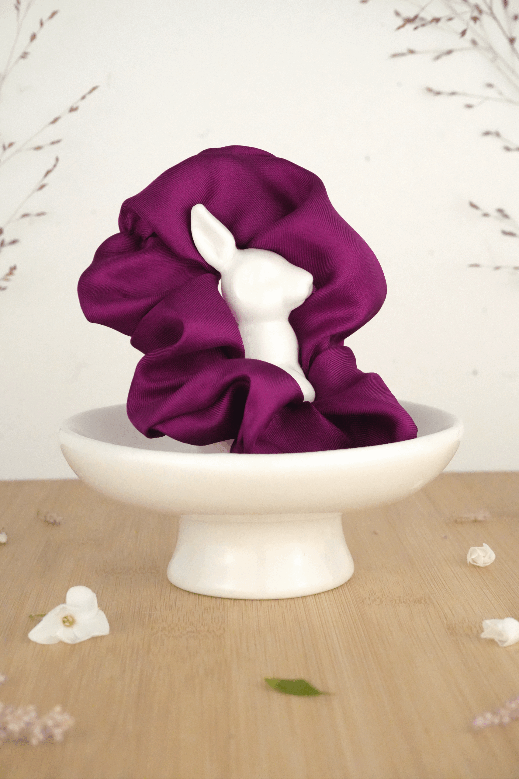 Chouchou Fuchsia Pure Soie HQ – Gamme Originelle